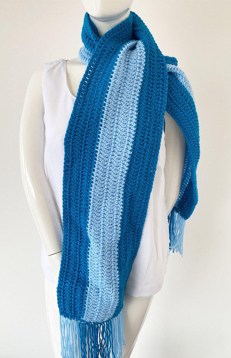 Women Fashion Scarf 004-Teal - Church Suits For Less