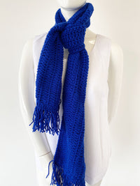 Women Fashion Scarf 012-Royal Blue - Church Suits For Less