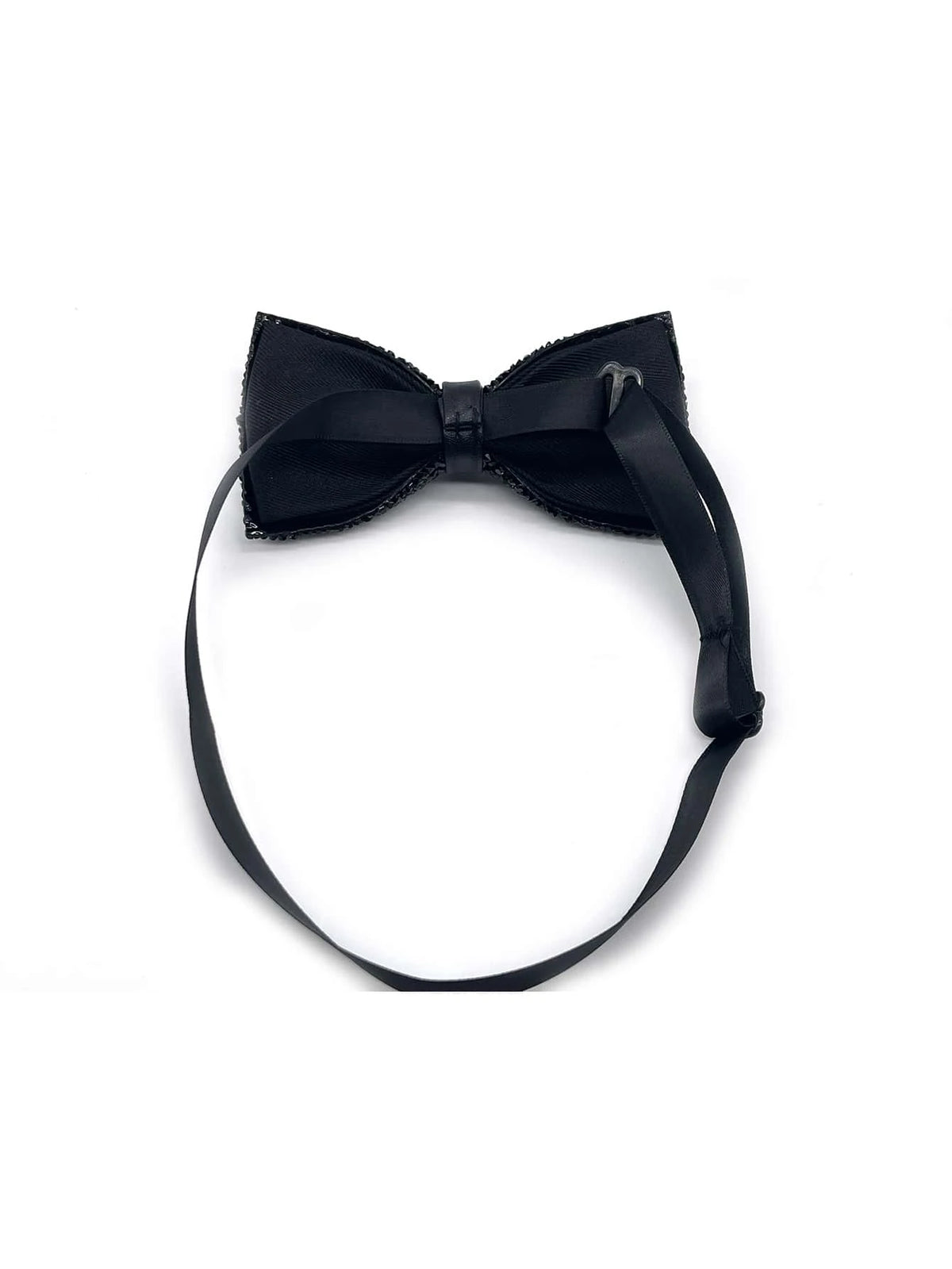 Men Bow-tie-MSD-CRBT Black Black - Church Suits For Less