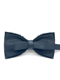 Men Bow-tie-MSD-CRBT Black Black - Church Suits For Less