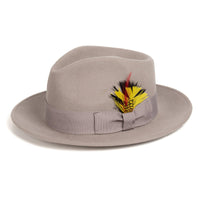 Men Church Hat- Fedora Grey - Church Suits For Less