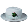 Men Crushable Fedora Hat - Sky Blue - Church Suits For Less