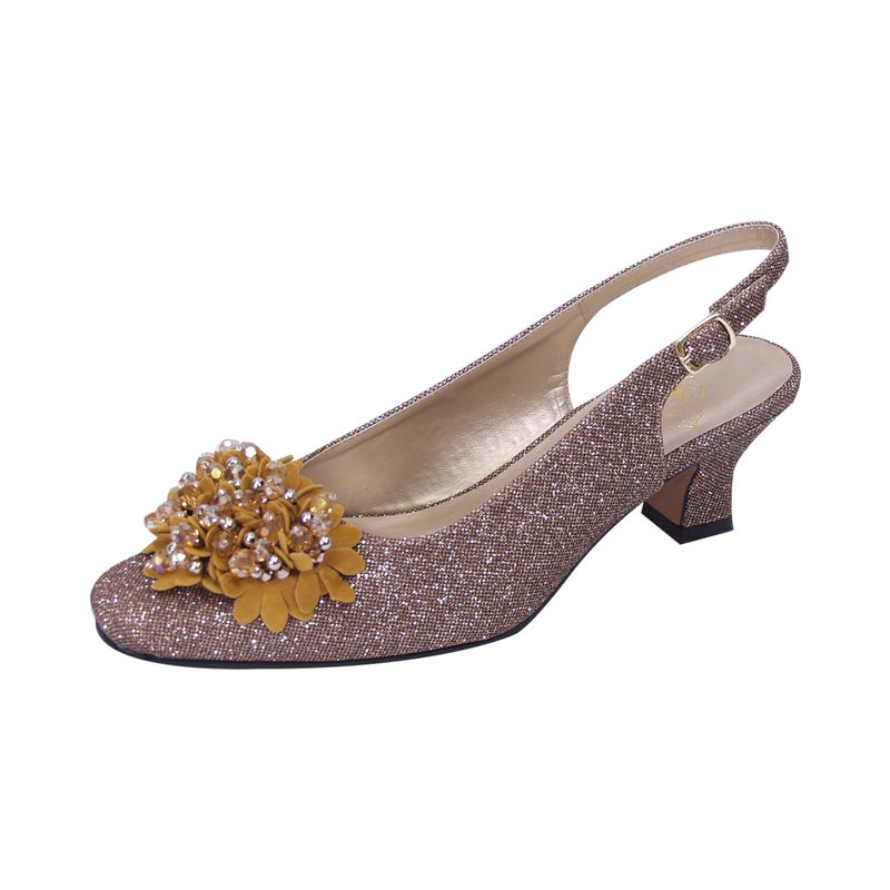 Women Church Shoes DP846-Bronze - Church Suits For Less