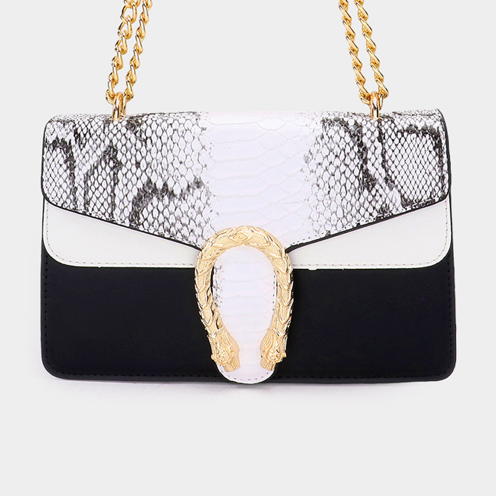 Women Shoulder Bag -8033 Snake - Church Suits For Less