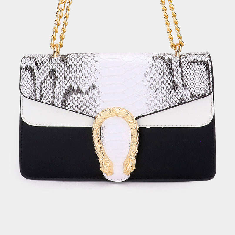 Women Shoulder Bag -8033 Snake - Church Suits For Less