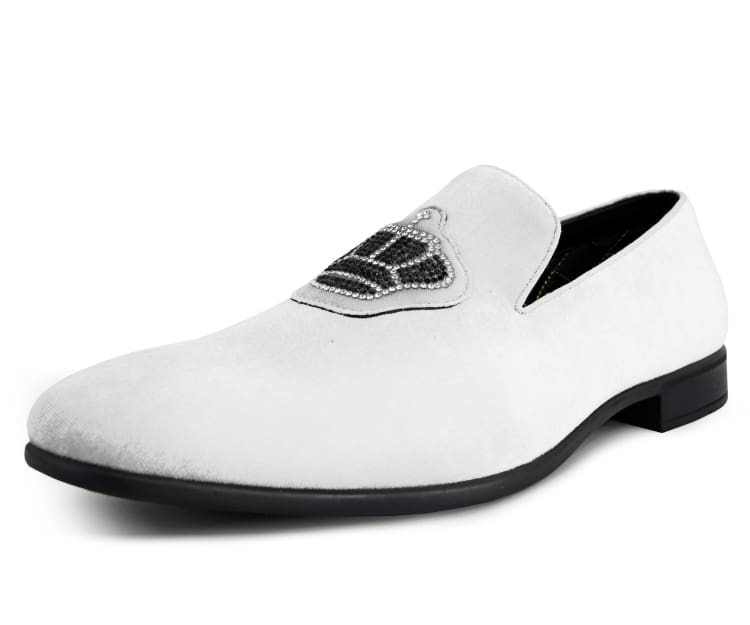 Men's Dress Shoe Crown White - Church Suits For Less