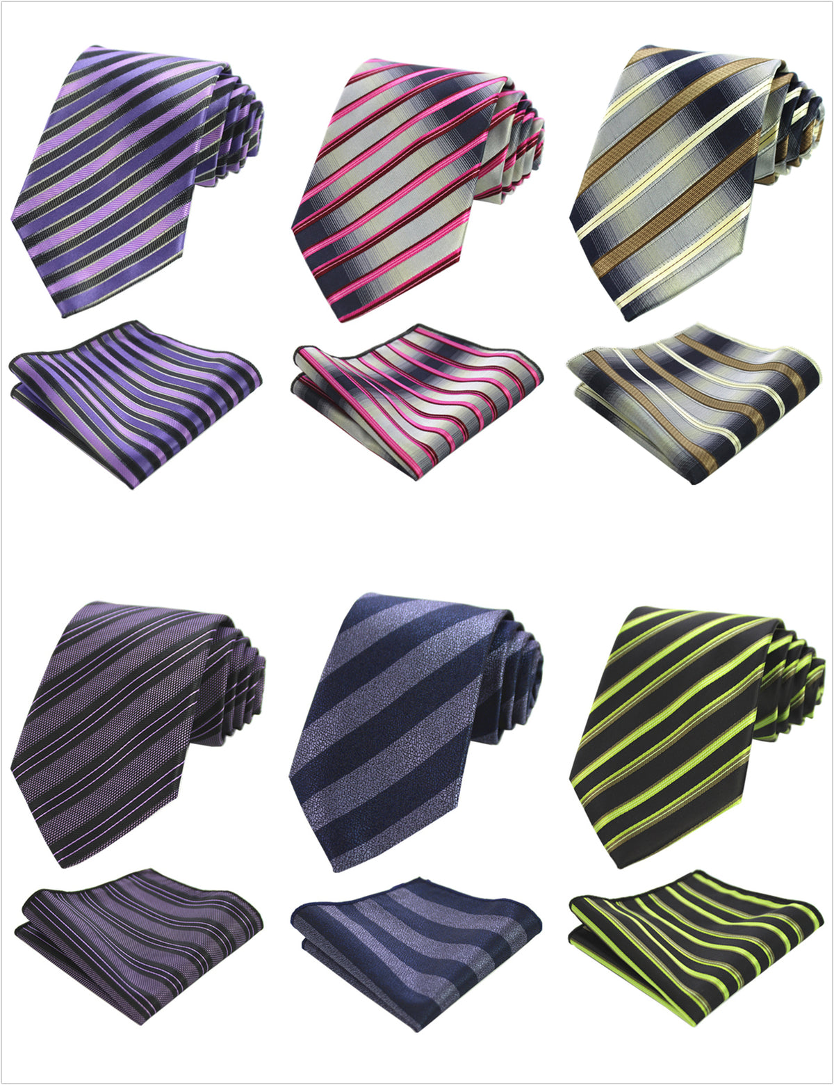 Men Fashion Ties With Hanky - Church Suits For Less