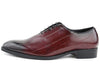 Men Dress Shoes-Brayden Burgundy - Church Suits For Less