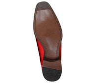 Men Dress Shoes-Brayden Red - Church Suits For Less