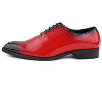 Men Dress Shoes-Brayden Red - Church Suits For Less