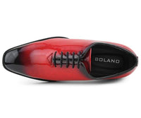 Men Dress Shoes-Brayden Red - Church Suits For Less