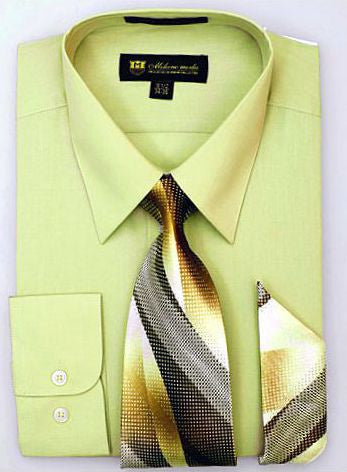 Men Dress Shirt SG-21-Tan - Church Suits For Less