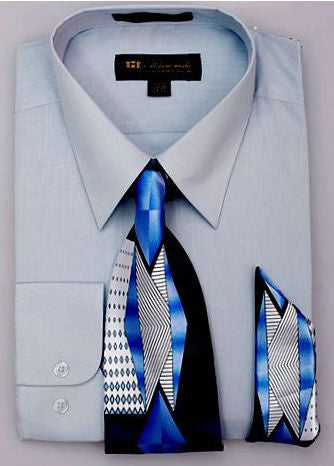 Men Dress Shirt SG-21-Lt.Blue - Church Suits For Less