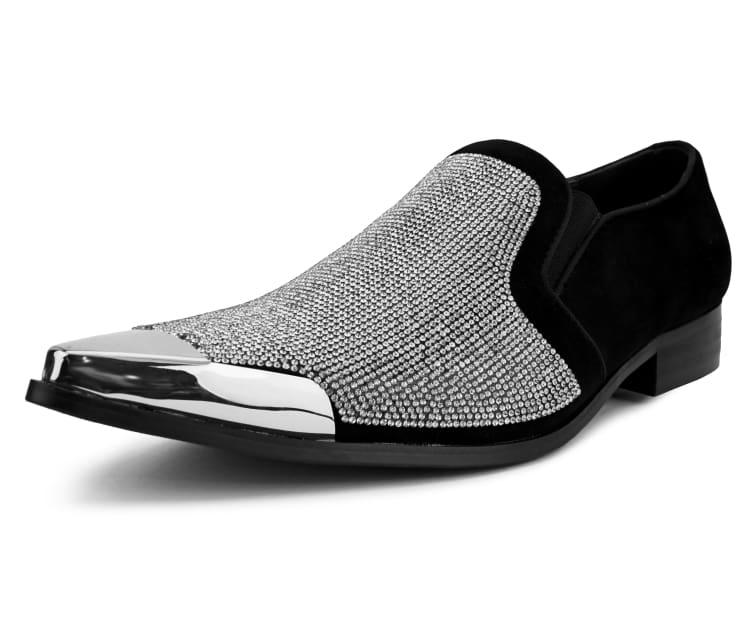 Men Dress Shoes-Dezzy Silver - Church Suits For Less