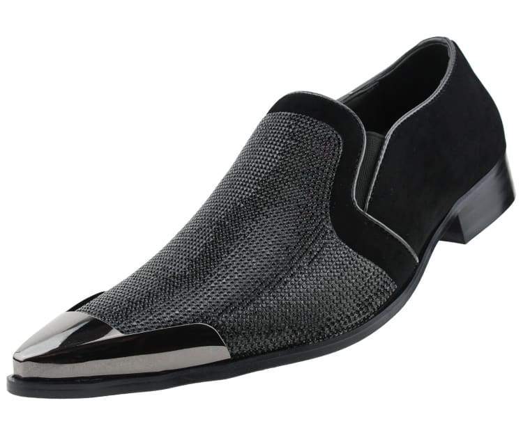 Men Dress Shoes-Dezzy Black - Church Suits For Less