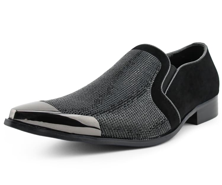 Men Dress Shoes-Dezzy Black - Church Suits For Less